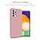 Ntech Hoesje Geschikt Voor Samsung Galaxy A53 hoesje silicone soft cover Licht Rose - Hoesje Geschikt Voor Samsung Galaxy A53 5G Silicone colour hoesje - Galaxy A53 case Liquid Nano Silicone cover - A53 Screenprotector 2 pack