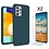 Ntech Hoesje Geschikt Voor Samsung Galaxy A53 hoesje silicone soft cover Pine Groen - Hoesje Geschikt Voor Samsung Galaxy A53 5G Silicone colour hoesje - Galaxy A53 case Liquid Nano Silicone cover - A53 Screenprotector 2 pack