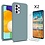 Ntech Hoesje Geschikt Voor Samsung Galaxy A53 hoesje silicone soft cover Mint Groen - Hoesje Geschikt Voor Samsung Galaxy A53 5G Silicone colour hoesje - Galaxy A53 case Liquid Nano Silicone cover - A53 Screenprotector 2 pack