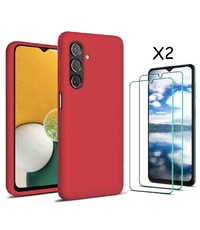 Ntech Samsung Galaxy A13 5G / A04s hoesje silicone soft back cover - Rood