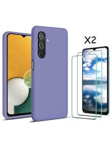 Ntech Samsung Galaxy A13 5G / A04s hoesje silicone soft back cover - Lila