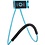 Merkloos Communicatiemiddel wielrennen - Lazy neck telefoonhouder - buigbaar en universeel - Blauw