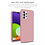 Ntech Hoesje Geschikt Voor Samsung Galaxy A33 hoesje silicone soft cover Licht roze - Hoesje Geschikt Voor Samsung Galaxy A33 5G Silicone colour hoesje - Galaxy A33 case Liquid Nano Silicone cover - A33 Screenprotector 2 pack
