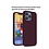 oTronica oTronica Geschikt voor iPhone 13 Pro backcover liquid siliconen hoesje - Bordeaux Rood