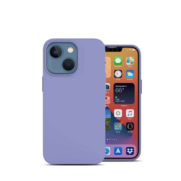 oTronica oTronica Geschikt voor iPhone 13 hoesje Lavendel Paars - Geschikt voor iPhone 13 hoesje - hoesje Geschikt voor iPhone 13 - 13 hoesje - 13 hoesje - hoesje Geschikt voor iPhone 13 - hoesje 13 - siliconen hoesje - Lavendel Paars - oTronica