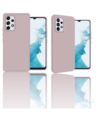 oTronica oTronica Samsung A33 hoesje Licht Roze colour case - Samsung Galaxy A33 5G Siliconen hoesje