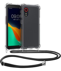 Ntech Xcover 5 Hoesje transparant silicone met Koord