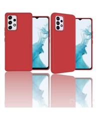 oTronica Samsung A33 5G siliconen Backcover hoesje Rood