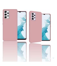 oTronica Samsung A33 5G siliconen Backcover hoesje Baby Roze