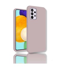 oTronica Samsung A53 siliconen Backcover hoesje Licht Roze