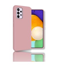 oTronica Samsung A53 siliconen Backcover hoesje Baby Roze
