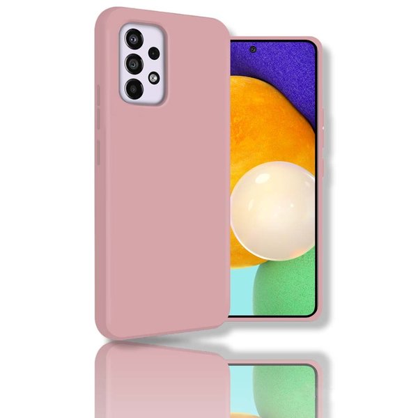 oTronica oTronica Hoesje Geschikt Voor Samsung Galaxy A53 backcover liquid siliconen hoesje - Baby Roze