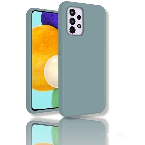 oTronica oTronica Hoesje Geschikt Voor Samsung Galaxy A53 backcover liquid siliconen hoesje – Mint Groen