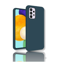 oTronica Samsung A53 siliconen Backcover hoesje Donkergroen