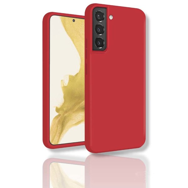 oTronica oTronica Hoesje Geschikt Voor Samsung Galaxy S22 Plus  backcover liquid siliconen hoesje - Rood