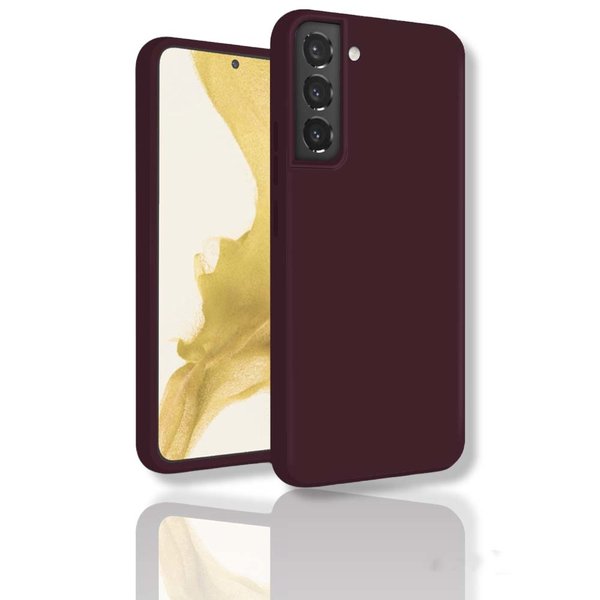 oTronica oTronica Hoesje Geschikt Voor Samsung Galaxy S22 Plus backcover liquid siliconen hoesje - Bordeaux rood