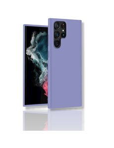 oTronica Samsung S22 Ultra siliconen Backcover hoesje Lavendel