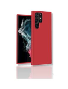 oTronica Samsung S22 Ultra siliconen Backcover hoesje Rood