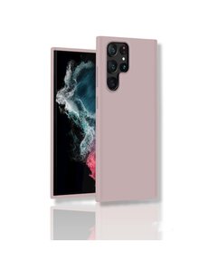 oTronica Samsung S22 Ultra siliconen Backcover hoesje Licht Roze