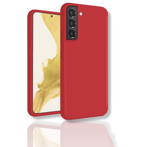 oTronica oTronica Hoesje Geschikt Voor Samsung Galaxy S22 backcover liquid siliconen hoesje - Rood