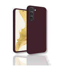 oTronica Samsung S22 siliconen Backcover hoesje Bordeaux Rood