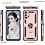 Ntech Hoesje Geschikt Voor Samsung Galaxy A13 4G Hoesje Hybrid Armor case Rose Goud - Hoesje Geschikt Voor Samsung Galaxy A13 4G hoesje kickstand Ring houder TPU backcover Anti-Shock hoesje - met screenprotector Galaxy A13 4G - 2 pack