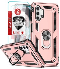 Ntech Samsung A13 4G Hoesje Hybrid Armor case Rose Goud