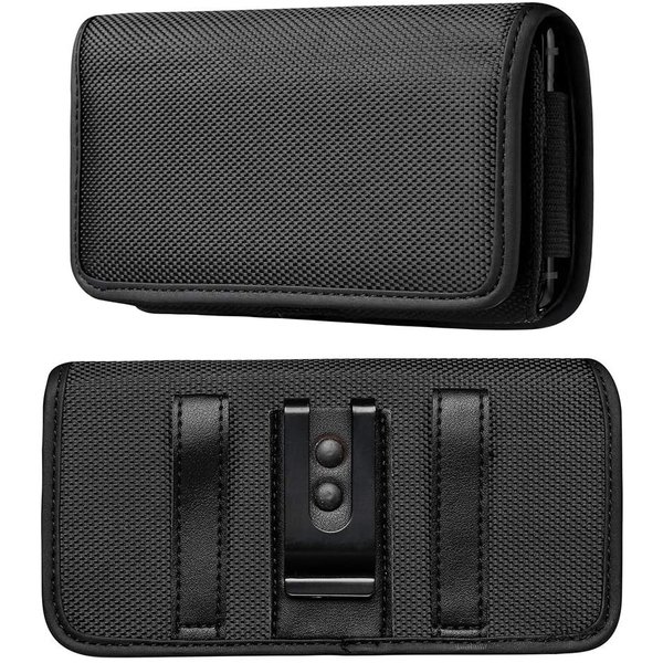 Ntech Riem Holster Hoesje - Universeel Telefoonhoesje Nylon Holster Zwart 5.5 Hoesje geschikt voor Google Pixel 6a / Pixel 6 Pro / Pixel 6 / Pixel 4a / 3A / Pixel 4 / Pixel 4 Xl / Pixel 3 Xl / Pixel 5A 5G / Pixel 5