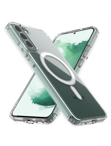 Ntech Samsung S22 Plus met Oplaadfunctie Hoesje Transparant