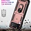 Ntech Samsung Z Flip 3 hoes Hybrid Armor Anti-Shock hoesje Rose Goud - Samsung Galaxy Z flip 3  Hoesje kickstand Ring houder cover TPU backcover hoesje
