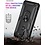 Ntech Hoesje geschikt voor Moto G71 hoes Hybrid Armor Anti-Shock hoesje Zwart - Hoesje geschikt voor Moto G71 Hoesje kickstand Ring houder cover TPU backcover hoesje