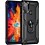 Ntech Hoesje geschikt voor Moto G71 hoes Hybrid Armor Anti-Shock hoesje Zwart - Hoesje geschikt voor Moto G71 Hoesje kickstand Ring houder cover TPU backcover hoesje
