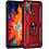 Ntech Hoesje geschikt voor Moto G71 hoes Hybrid Armor Anti-Shock hoesje Rood - Hoesje geschikt voor Moto G71 Hoesje kickstand Ring houder cover TPU backcover hoesje