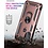 Ntech Hoesje geschikt voor Moto G71 hoes Hybrid Armor Anti-Shock hoesje Rose Goud - Hoesje geschikt voor Moto G71 Hoesje kickstand Ring houder cover TPU backcover hoesje