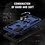 Ntech Hoesje geschikt voor Moto G71 hoes Hybrid Armor Anti-Shock hoesje Blauw - Hoesje geschikt voor Moto G71 Hoesje kickstand Ring houder cover TPU backcover hoesje