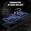 Ntech Hoesje geschikt voor Moto G41 / Hoesje geschikt voor Moto G31 hoesje Hybrid Armor Anti-Shock hoesje Blauw - Hoesje geschikt voor Moto G31 / G41 Hoesje kickstand Ring houder cover TPU backcover hoesje