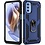 Ntech Hoesje geschikt voor Moto G41 / Hoesje geschikt voor Moto G31 hoesje Hybrid Armor Anti-Shock hoesje Blauw - Hoesje geschikt voor Moto G31 / G41 Hoesje kickstand Ring houder cover TPU backcover hoesje