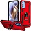 Ntech Hoesje geschikt voor Moto G41 / Hoesje geschikt voor Moto G31 hoesje Hybrid Armor Anti-Shock hoesje Rood - Hoesje geschikt voor Moto G31 / G41 Hoesje kickstand Ring houder cover TPU backcover hoesje