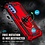 Ntech Hoesje geschikt voor Moto G41 / Hoesje geschikt voor Moto G31 hoesje Hybrid Armor Anti-Shock hoesje Rood - Hoesje geschikt voor Moto G31 / G41 Hoesje kickstand Ring houder cover TPU backcover hoesje