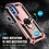 Ntech Hoesje geschikt voor Moto G41 / Hoesje geschikt voor Moto G31 hoesje Hybrid Armor Anti-Shock hoesje Rose Goud - Hoesje geschikt voor Moto G31 / G41 Hoesje kickstand Ring houder cover TPU backcover hoesje