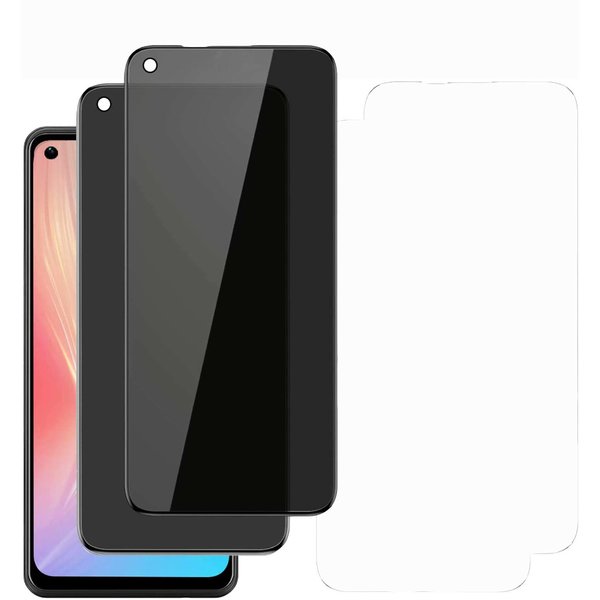 Ntech Screenprotector Geschikt voor Samsung Galaxy A21s Privacy Screenprotector 2Pack - Privacy Screenprotector Geschikt voor Samsung Galaxy A21s - Privacy Glas A21s - Privacy Screenprotector Geschikt voor Samsung Galaxy A21s - P