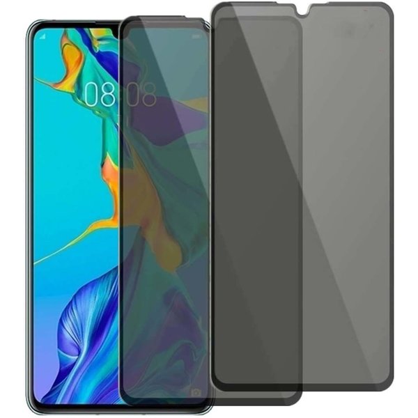 Ntech Huawei P30 Lite Privacy Screenprotector 2Pack- Huawei P30 Lite Privacy Screenprotector - Privacy Screenprotector Huawei P30 Lite - Privacy Glas P30 Lite - Privacy Screenprotector Huawei P30 Lite - Privacy Screenprotector Ntech