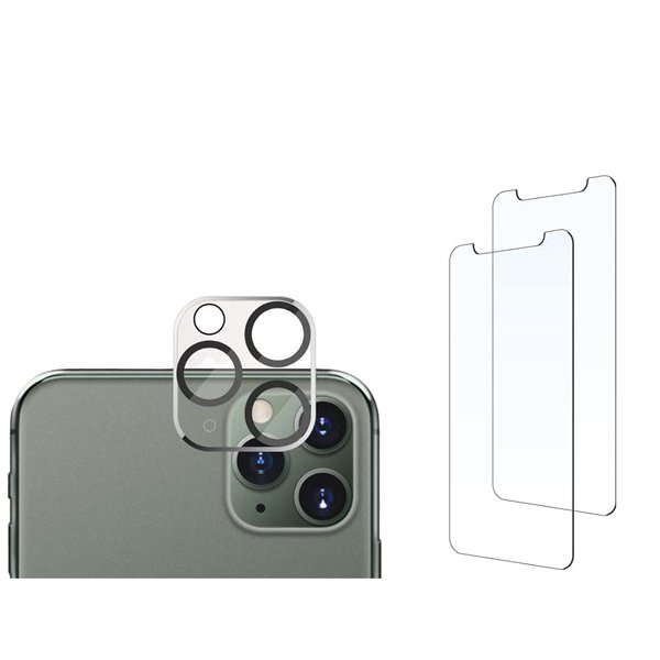 Ntech Ntech Screenprotector Geschikt voor iPhone 13 Pro Max Camera lens protector + Screen Protector 2 stuks