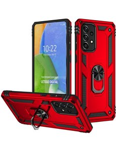 Ntech Samsung Galaxy A73 5G hoes Hybrid Armor Anti-Shock hoesje Rood