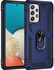 Ntech Samsung Galaxy A53 5G hoes Hybrid Armor Anti-Shock hoesje Blauw