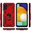 Ntech Hoesje Geschikt Voor Samsung Galaxy A13 5G hoesje Hybrid Armor Anti-Shock hoesje Rood - Galaxy A13 5G - A13 5G Hoesje kickstand Ring houder cover TPU backcover hoesje