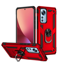 Ntech Xiaomi 12 Pro hoes Hybrid Armor Anti-Shock hoesje Rood