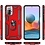 Ntech Hoesje Geschikt voor Xiaomi Redmi Note 10 5G Ring hoesje Hybrid Armor Anti-Shock hoesje Rood - Hoesje Geschikt voor Xiaomi Redmi Note 10 5G / Redmi Note 10 5G Hoesje kickstand Ring houder cover TPU backcover hoesje
