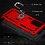 Ntech Oppo A16 hoesje Hybrid Armor Anti-Shock hoesje Rood - Oppo A16 - A16 Hoesje kickstand Ring houder cover TPU backcover hoesje