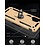 Ntech Hoesje Geschikt Voor Samsung Galaxy A13 4G hoesje Hybrid Armor Anti-Shock hoesje Goud - Galaxy A13 4G - A13 4G Hoesje kickstand Ring houder cover TPU backcover hoesje